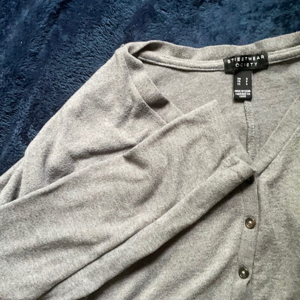 Grey Long Sleeve Shirt